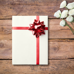 Ivory Solid Colour Classic Elegant Wrapping Paper