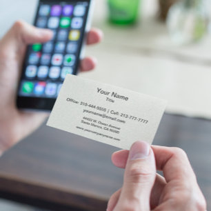 Ivory Solid Colour Customize It Business Card