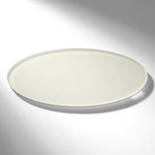Ivory Solid Colour Customize It Name Tag