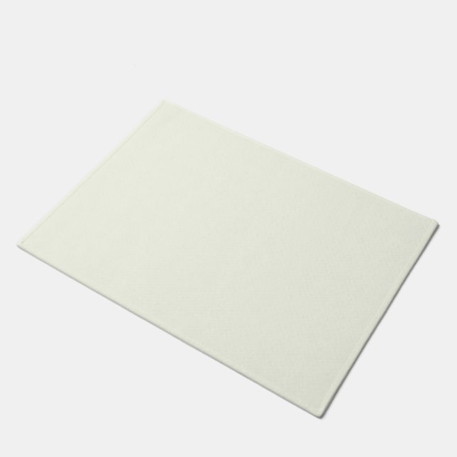 Ivory Solid Colour Doormat (Angled)