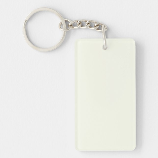 Ivory Solid Colour Keychain (Front)
