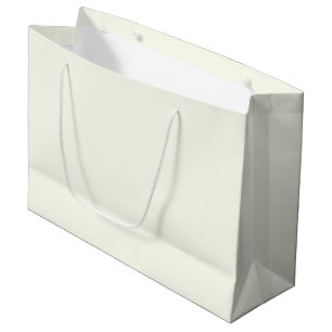Ivory Solid Colour Large Gift Bag