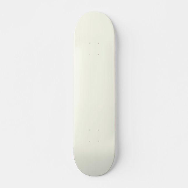 Ivory Solid Colour Skateboard (Front)