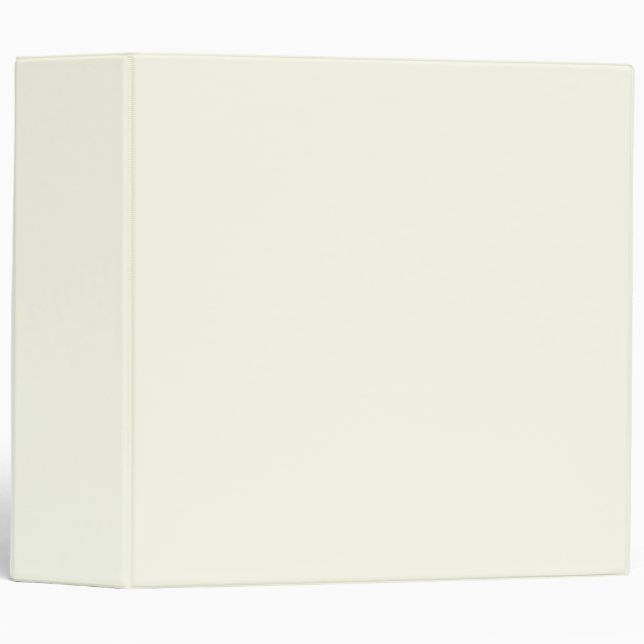 Ivory Solid Colour | Trendy Colour  Binder (Front/Spine)