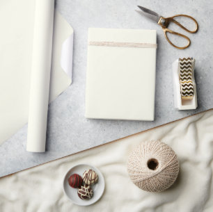 Ivory Solid Colour Wrapping Paper