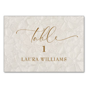 Ivory Terracotta Wedding Place Card