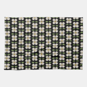 Ivory Vines - Elegant Botanical Tea Towel