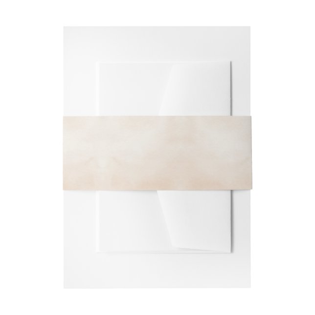 Ivory Wash Invitation Belly Band (Front Example)