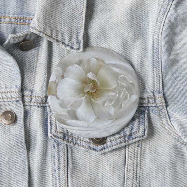 Ivory white 4 inch round button (In Situ)