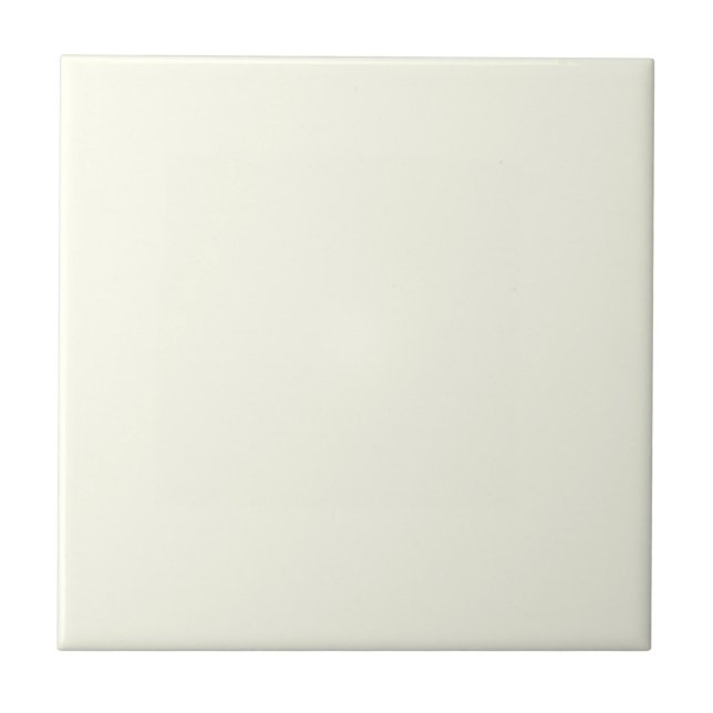 Ivory White FFFFF0 Colour, With Option to Add Imag Tile (Front)