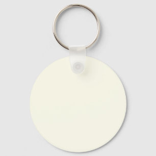 Ivory White FFFFF0 - Option to Add Name Keychain