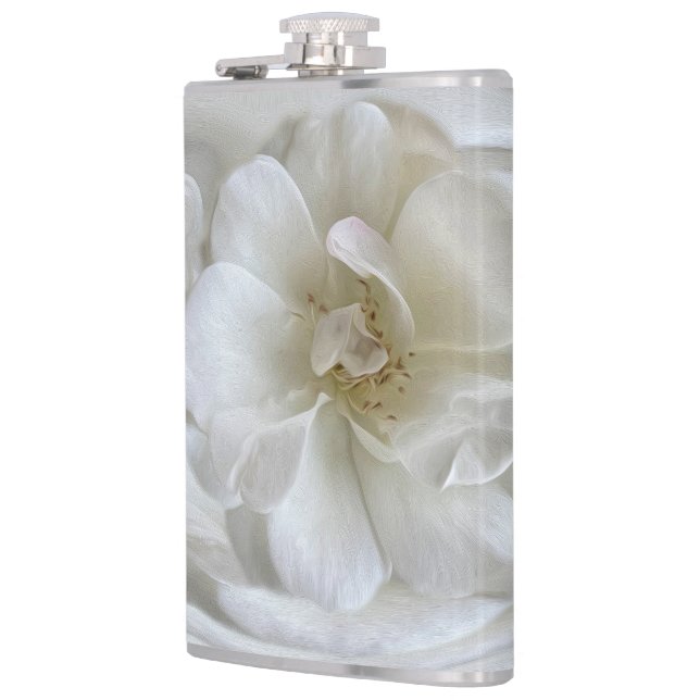 Ivory white hip flask (Left)