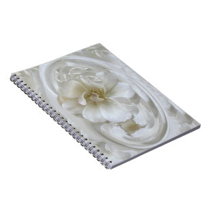 Ivory white notebook