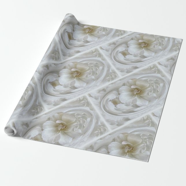 Ivory white wrapping paper (Unrolled)
