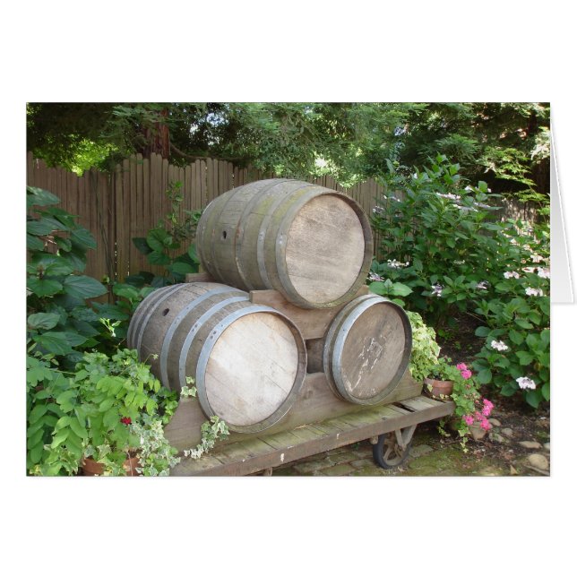Ivy and Wine Barrels (Front Horizontal)