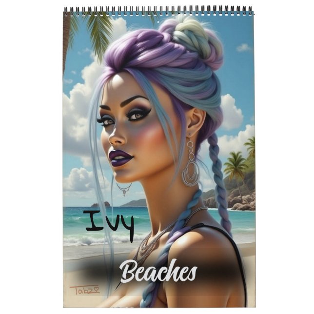 Ivy Beaches Pinup Calendrier Art Collectable (Protection)