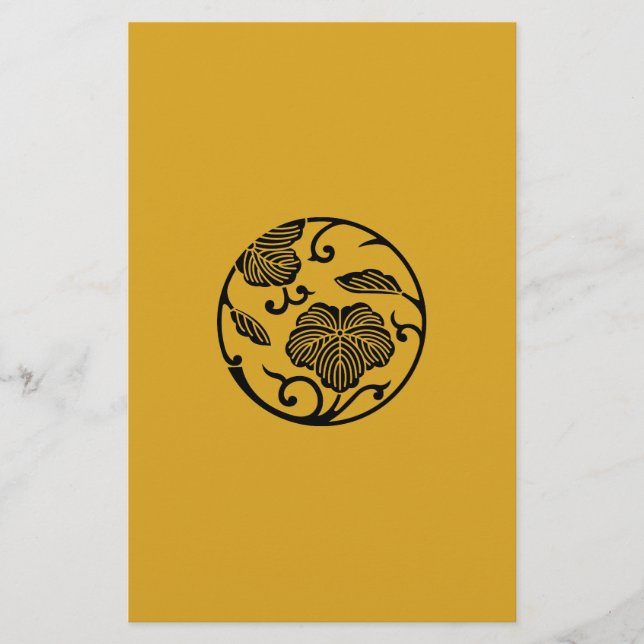 Ivy branch circle stationery (Front)