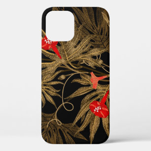Ivy Climbing Plant: Golden Vintage. iPhone 12 Case