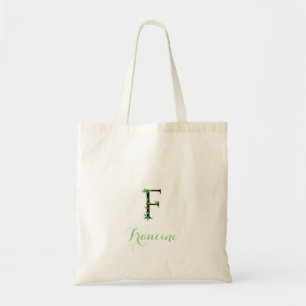 Ivy Design on Monogram F Tote Bag