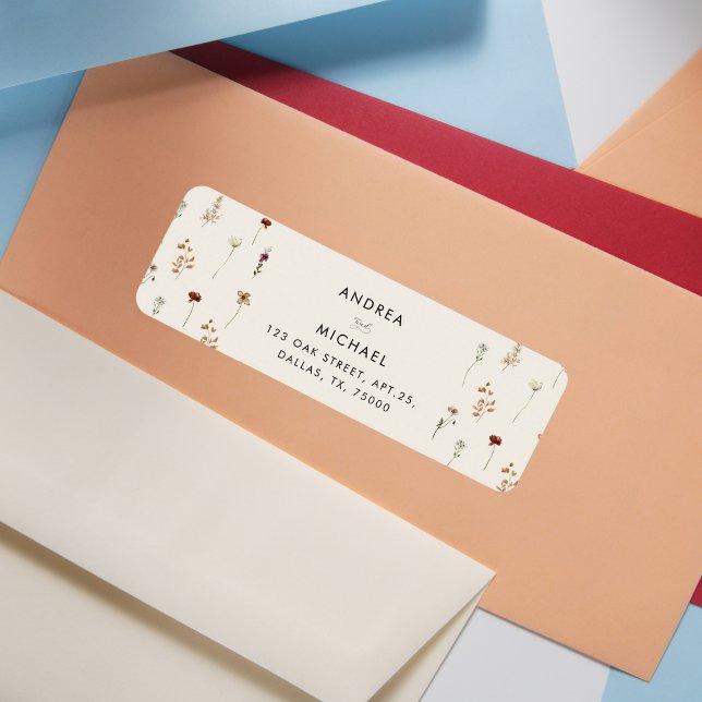 Ivy Fleurs sauvages Automne Retour Adresse (Créateur téléchargé)