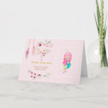 IVY - Girls Name Meaning Gift Item - Pink Mermaid