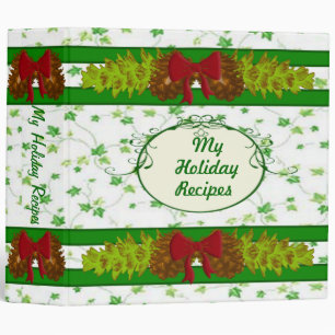 Ivy Holiday Recipe Binder