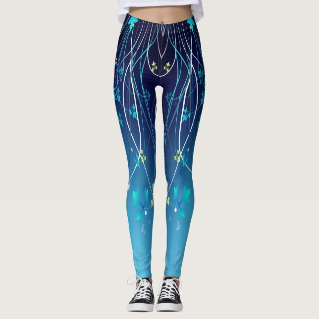 Ivy, Ivy Leave, Poison Ivy, Flower, Vine Leggings (Front)