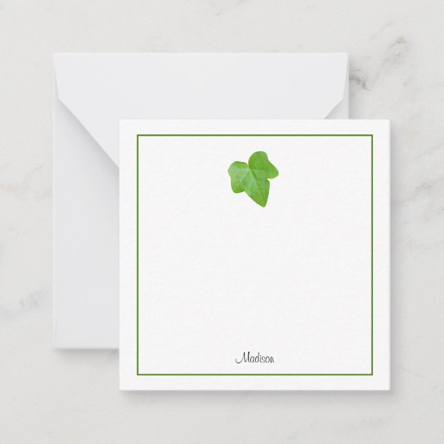 Ivy Leaf Card (Front)