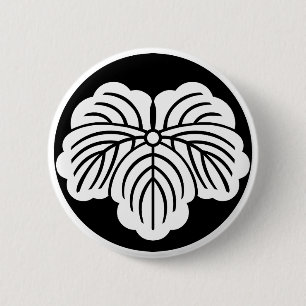 Ivy leaf in rice cake 2 inch round button
