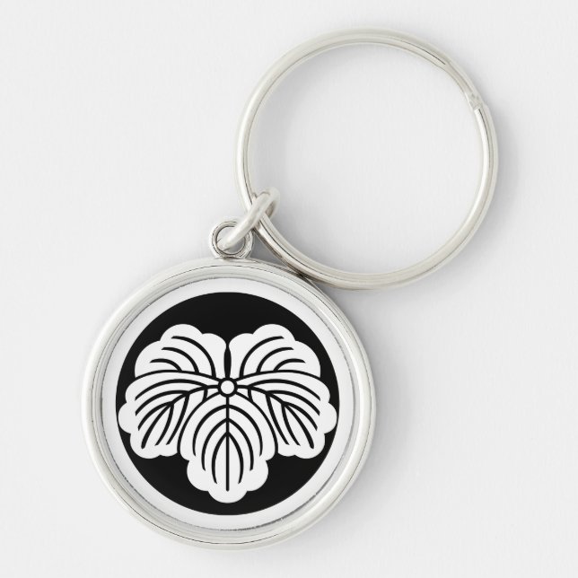 Ivy leaf in rice cake keychain (Front)
