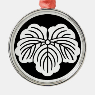 Ivy leaf in rice cake metal ornament