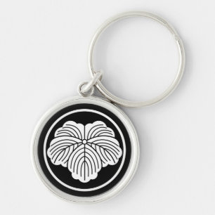 Ivy leaf in threadlike ring keychain