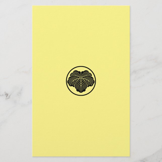 Ivy leaf in threadlike ring stationery (Front)
