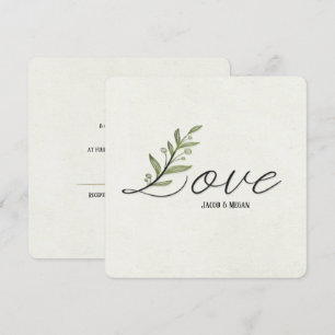 Ivy Leaf Love wedding invite