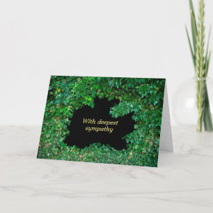 Ivy leaves-  With deepest sympathy Card