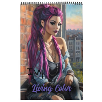 Ivy Living Colour Pinup Collectable Art Calendar