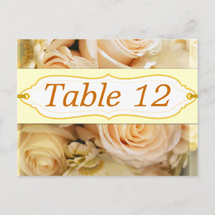 Ivy Mariage Rose Réception Table Numéro Cartes