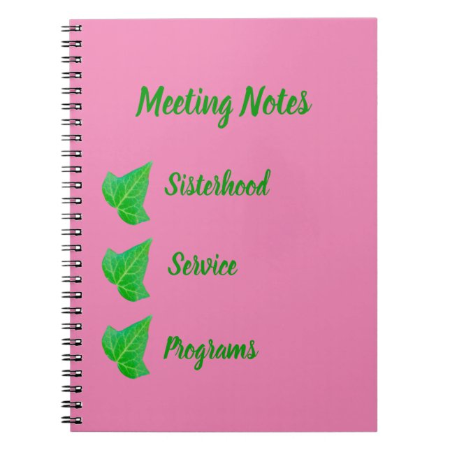 Ivy Notebook (Front)