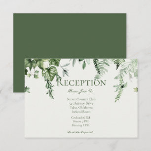 Ivy & Sage Wedding Reception Enclosure Card