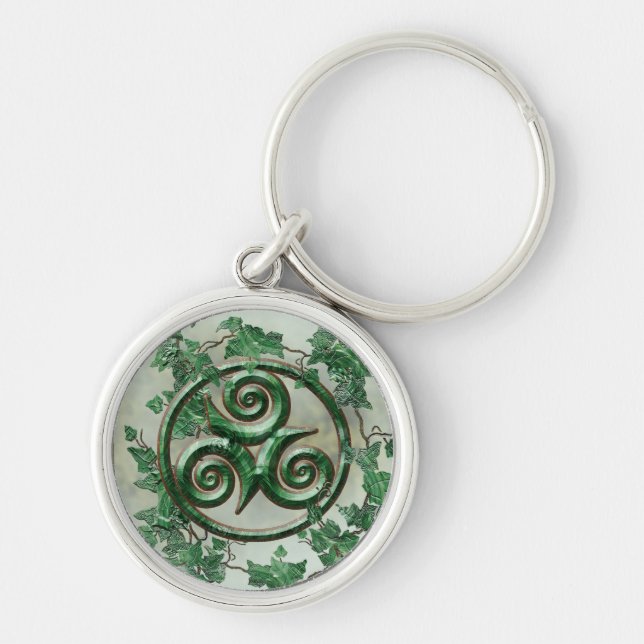 Ivy  Triskel Keychain (Front)