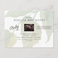 Ivy Ultrasound Photo Baby Shower Invitation