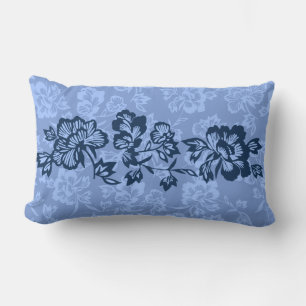Iwalani Vintage Hawaiian Floral Band Reversible Lumbar Pillow