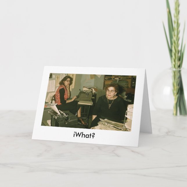 iWhat? iBirthday iCard Card (Front)