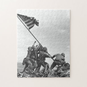 Iwo Jima Raising American Flag Jigsaw Puzzle