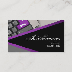 iWrite - Novelist Writer Editor Business Card