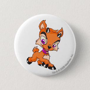 Ixi Orange 2 Inch Round Button