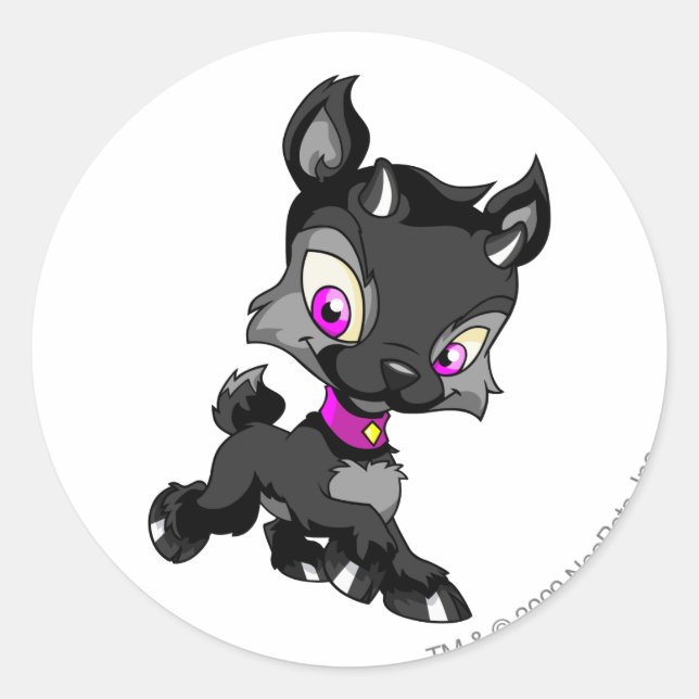 Ixi Shadow Classic Round Sticker (Front)