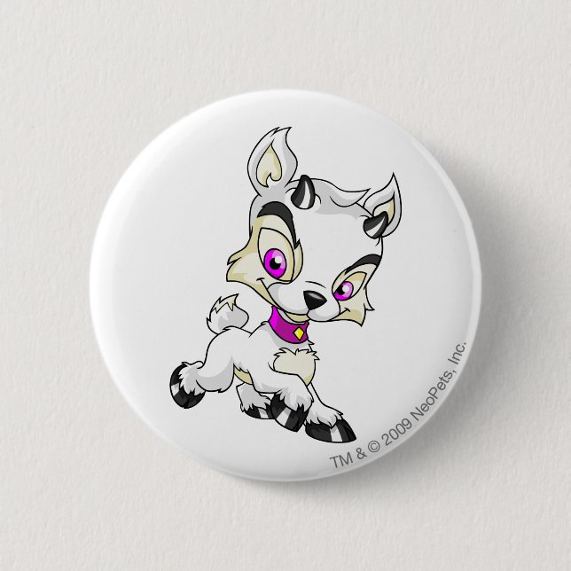 Ixi White 2 Inch Round Button (Front)