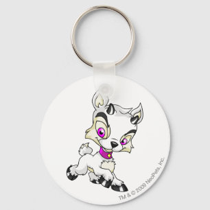 Ixi White Keychain
