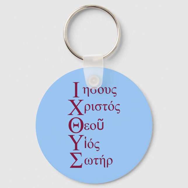 IXOYE Acrostic (Red) Keychain (Front)